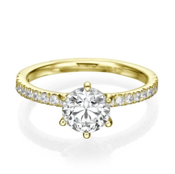 Helena Gold Verlobungsring mit Labordiamanten in Wien
