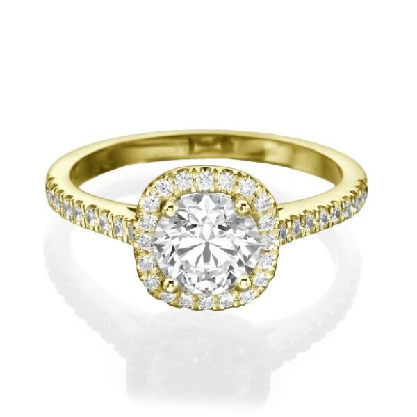 New Mia_ gold Verlobungsring mit Labordiamanten österreich