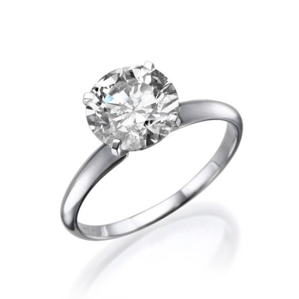 Pariser White Gold Verlobungsring mit Labordiamanten in Wien