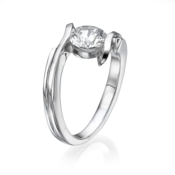 Sieva White Gold Verlobungsring mit Labordiamanten