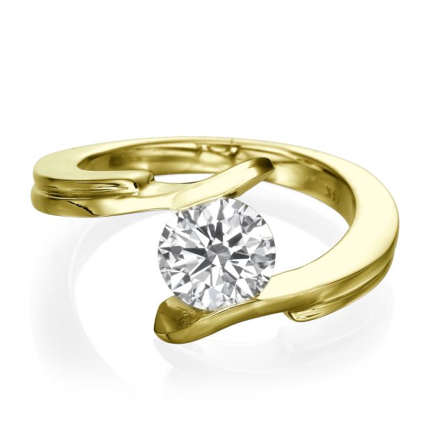 Sieva Gold Verlobungsring mit Labordiamanten