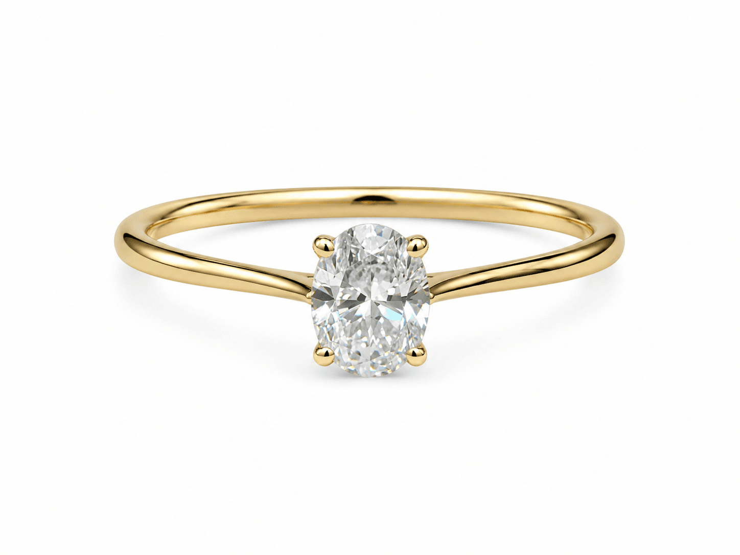 Oval engagement ring Vienna lab grown diamond